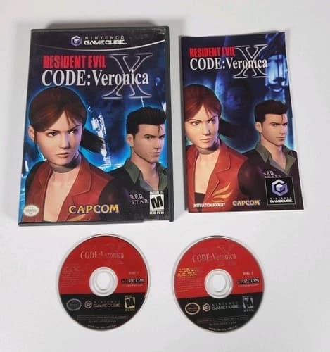 Resident Evil Code Veronica X - Nintendo GameCube CIB - *FULLY TESTED & WORKS*