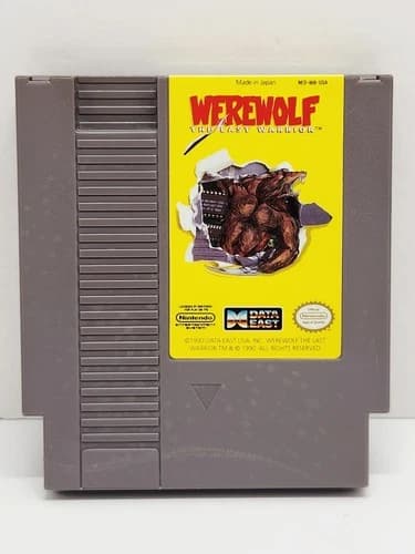 Werewolf the Last Warrior (Nintendo NES 1990) Authentic Cartridge Only Tested