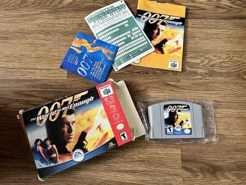 007 World Is Not Enough Nintendo 64, 2000, With Game, Box, Manual