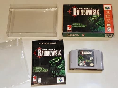Tom Clancy's Rainbow Six Nintendo N64 CIB Manual Box Authentic