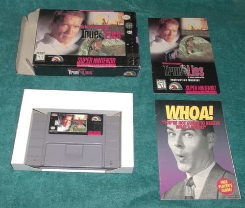 True Lies (Super Nintendo 1995 SNES) CIB *CLEANED and TESTED* AUTHENTIC!