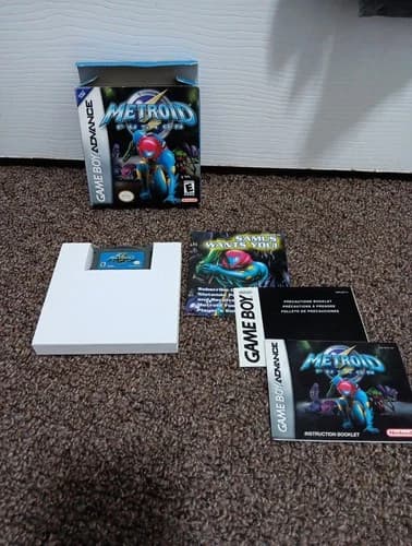 Metroid Fusion (Nintendo Game Boy Advance, 2002) Complete Cib GBA Authentic