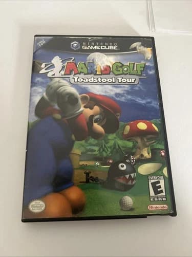 Mario Golf: Toadstool Tour (Nintendo GameCube, 2003) Authentic Black Label Game