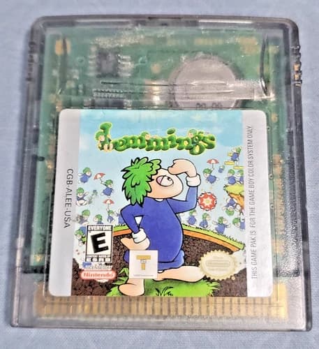 Lemmings Game Boy Color Game Only Tested/Working