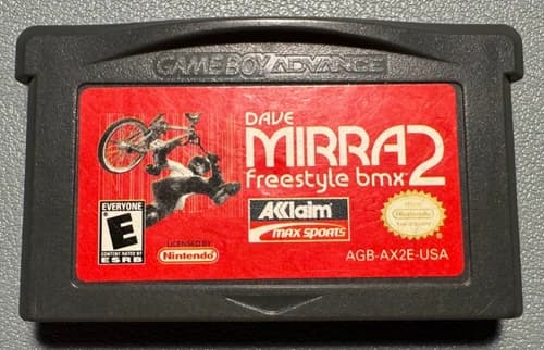 Dave Mirra Freestyle BMX 2 - GBA Cartridge Only - Tested & Working