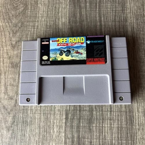 Super Off Road: The Baja (Super Nintendo SNES) Video Game Authentic Tested