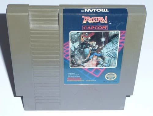 Trojan (Nintendo NES Authentic Game) Cleaned Tested Working