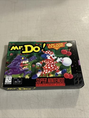 Mr. Do! (Super Nintendo Snes) Complete Authentic Complete