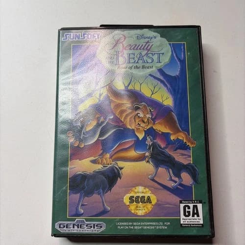 Beauty and the Beast: Roar of the Beast Sega Genesis Complete in Box