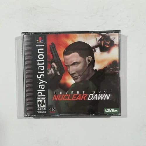 Covert Ops Nuclear Dawn Action Adventure PlayStation PS1 Activision 2 Discs