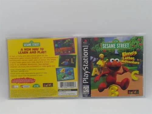 Sesame Street: Elmo's Letter Adventure (PlayStation 1, 1999) Complete Tested