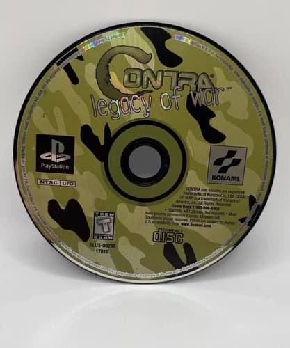 Sony PlayStation 1 (PS1) Contra Legacy of War - Disc Only Tested Cleaned