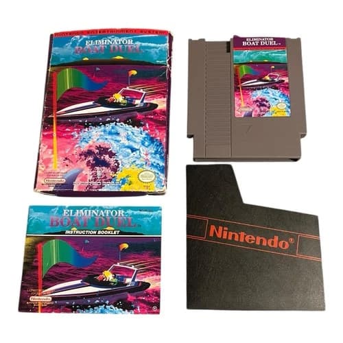 Eliminator Boat Duel NES Nintendo Complete CIB (View Pics) - Tested Authentic