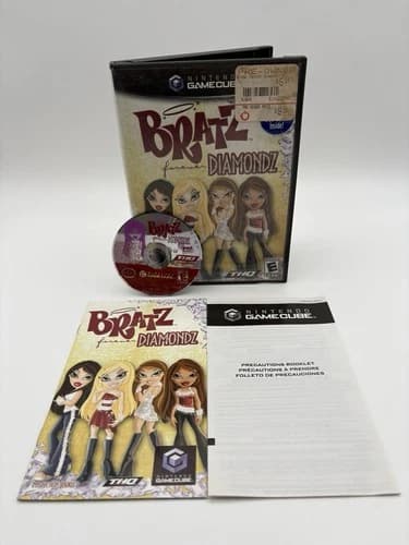 Bratz: Forever Diamondz (Nintendo GameCube, 2006) CIB Complete w/ Manual TESTED