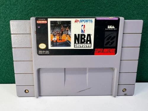 NBA Showdown (Super Nintendo SNES, 1993) Authentic. Working.