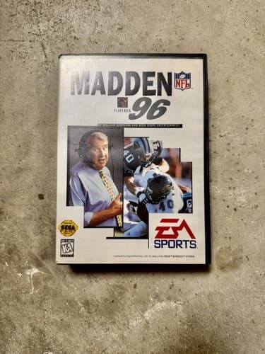 Madden NFL 96 (Sega Genesis, 1995) CIB Complete In Box Manual EA Sports