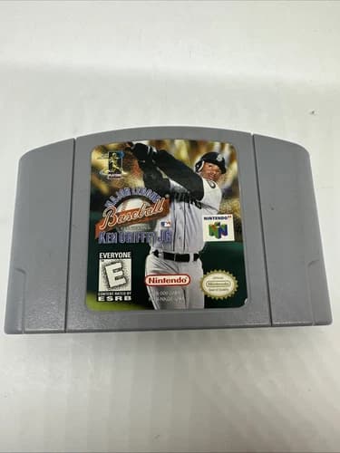 N64 Ken Griffey Jr Slugfest Nintendo 64 Video Game MLB Authentic Tested Works