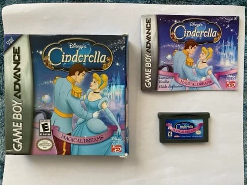 Disney’s Cinderella Magical Dreams GBA Complete CIB w/ Manual Tested Authentic