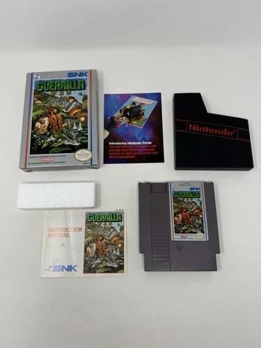 Guerrilla War (Nintendo NES) Complete w/ Box, Manual, And Nintendo Power Ad CIB