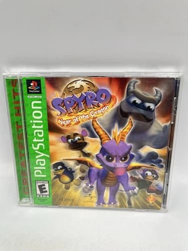 Spyro: Year of the Dragon Sony PlayStation 1 PS1 Greatest Hits Complete Tested