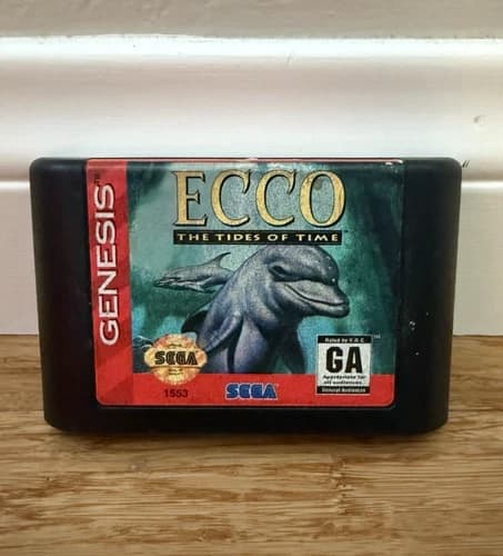 Ecco: The Tides of Time • Sega Genesis 1994 • Authentic Cartridge • Tested