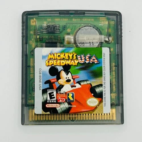 Mickey's Speedway USA Nintendo Game Boy Color 2001 Tested and Working Disney