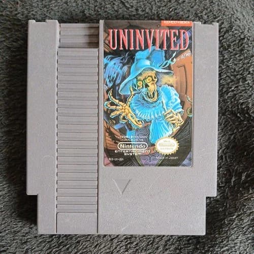 Uninvited Nintendo NES Authentic Tested Working