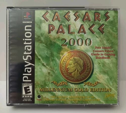 Caesars Palace 2000: Millennium Gold Edition (PS1, 2000) CIB, Reg Card, BL, PS