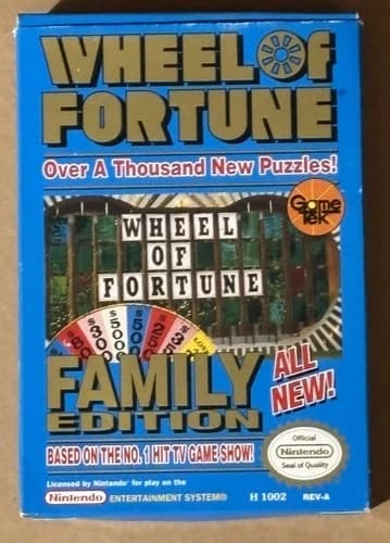 Nintendo NES Wheel of Fortune Family Edition Complete CIB