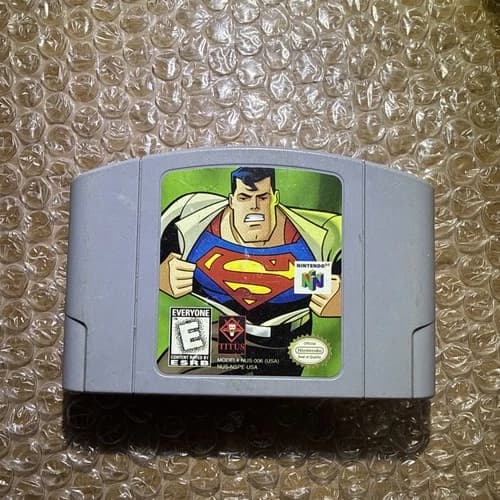 Superman (Nintendo 64, 1999) N64 Authentic Tested & Working Superman 64