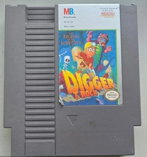 Digger T. Rock - Retro Original Nintendo NES Authentic