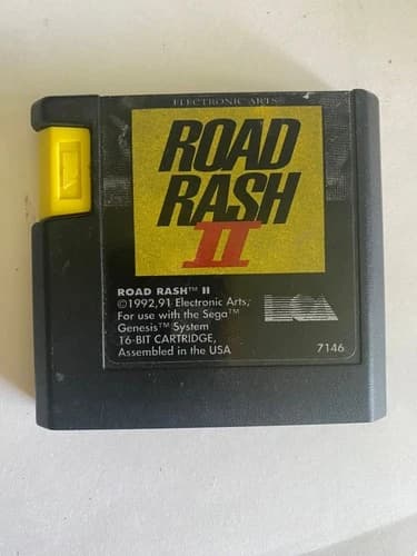 Road Rash II Sega Genesis Video Game Electronic Arts 16-Bit Racing