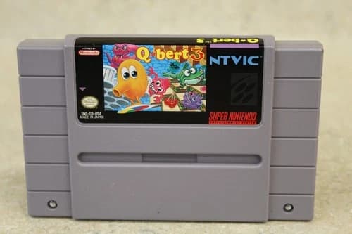 Q Bert 3 - Nintendo SNES, 1992 (Cartridge Only) *Pre-owned* FREE SHIPPING