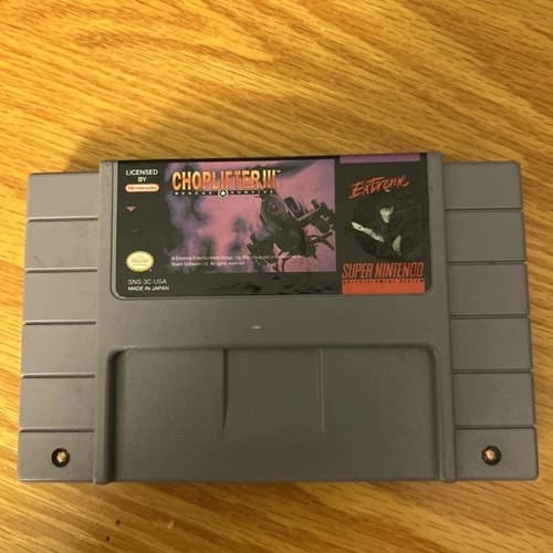 ChopLifter III 3 Rescue Survive (Super Nintendo, 1991) SNES Authentic Tested