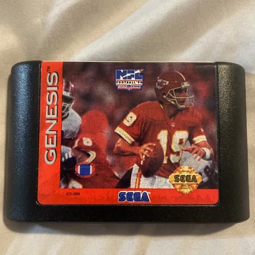 NFL Football '94 Starring Joe Montana (Sega Genesis, 1993). Cartridge Only.