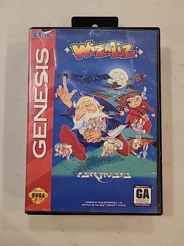 Wiz 'n' Liz (Sega Genesis, 1993) CIB With Manual