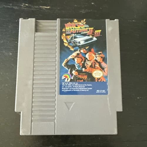 Back To The Future 2 And 3 Nintendo NES Game Only. Working.
