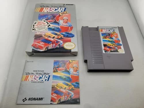 Bill Elliott's NASCAR Challenge for NES Nintendo Complete In Box CIB Good Shape