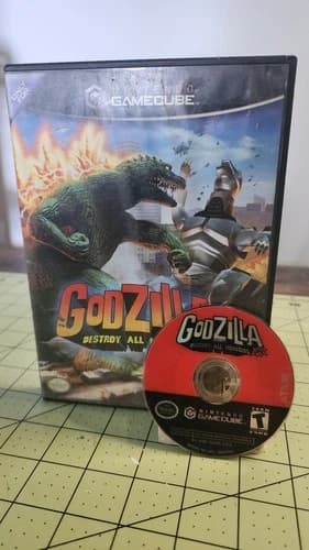 Godzilla: Destroy All Monsters Melee (Nintendo GameCube, 2002) Tested & Working