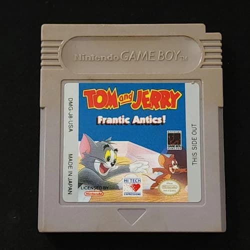 Nintendo Game Boy Tom And Jerry Frantic Antics Cartridge Authentic GB Cart Only