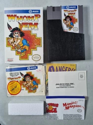 Whomp Em, Nintendo Entertainment System NES, CIB Complete *READ