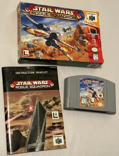 Star Wars: Rogue Squadron (Nintendo N64) CIB Complete with Manual TESTED