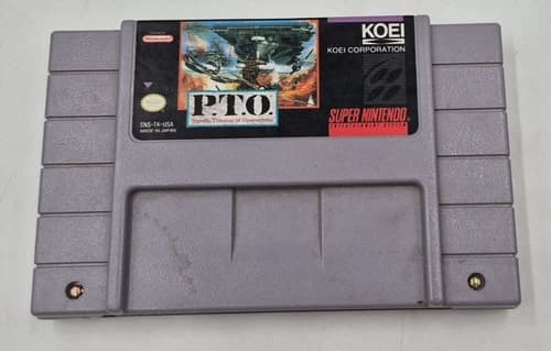 P.T.O. PACIFIC THEATER OF OPERATIONS SUPER NINTENDO SNES GAME CARTRIDGE ONLY PTO