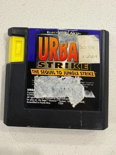 URBAN STRIKE - SEGA GENESIS - Authentic