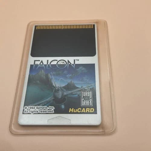 Falcon TurboGrafx 16 HuCard Only Jet Fighter simulation TESTED AND WORKING