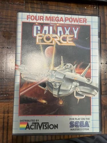 Galaxy Force (Sega Master System, 1989, Four Mega Power) Complete w/Manual