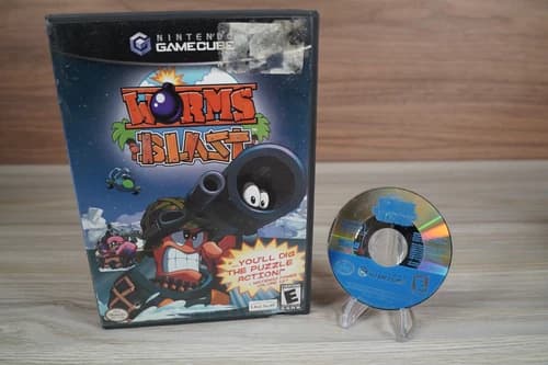 Worms Blast Nintendo GameCube Complete CIB Tested Working w/ Reg and inserts