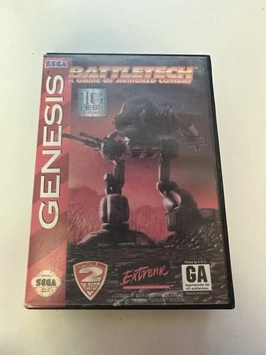 BattleTech: A Game of Armored Combat (Sega Genesis, 1994) Tested Working