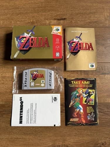 Legend of Zelda: Ocarina of Time (Nintendo 64 N64) Complete w/Inserts Authentic