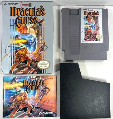 Castlevania III: Dracula's Curse (Nintendo Entertainment System, 1990) CIB NES